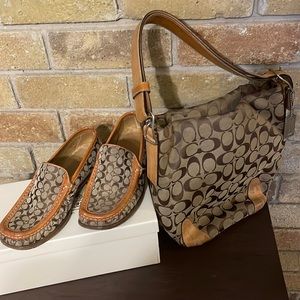 Coach flats size 6 with matching crossbody